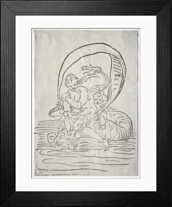 Framed Print : The Triumph of Amphitrite. Creator: Luca Cambiaso (Italian, 1527-1585) Framed Print : The Triumph of Amphitrite. Creator: Luca Cambiaso (Italian, 1527-1585)