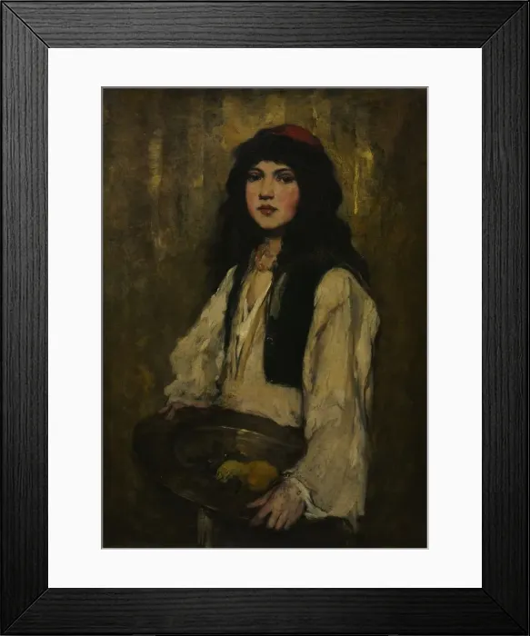 Framed Print : The Venetian Girl, c. 1880. Creator: Frank Duveneck (American, 1848-1919) Framed Print : The Venetian Girl, c. 1880. Creator: Frank Duveneck (American, 1848-1919)