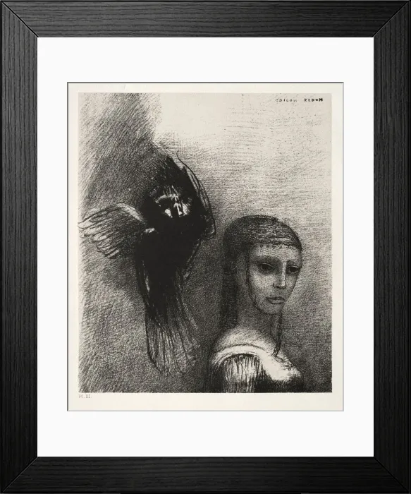 Framed Print : The Temptation of Saint Anthony (First Series): And a Large Bird, Descending from the Sky Framed Print : The Temptation of Saint Anthony (First Series): And a Large Bird, Descending from the Sky