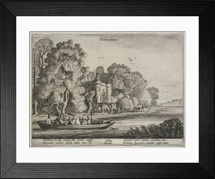 Framed Print : The Twelve Months: September. Creator: Jan van de Velde (Dutch, 1620-1662) Framed Print : The Twelve Months: September. Creator: Jan van de Velde (Dutch, 1620-1662)