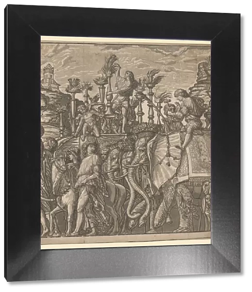 The Triumph of Julius Caesar: Elephants Carrying Torches, 1593-99. Creator: Andrea Andreani