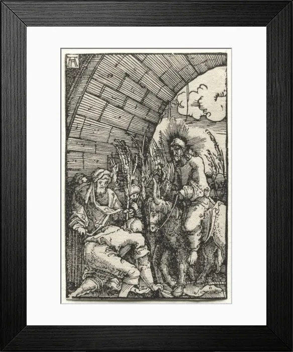 Framed Print : The Fall and Redemption of Man: The Entry into Jerusalem, c. 1515. Creator: Albrecht Altdorfer Framed Print : The Fall and Redemption of Man: The Entry into Jerusalem, c. 1515. Creator: Albrecht Altdorfer