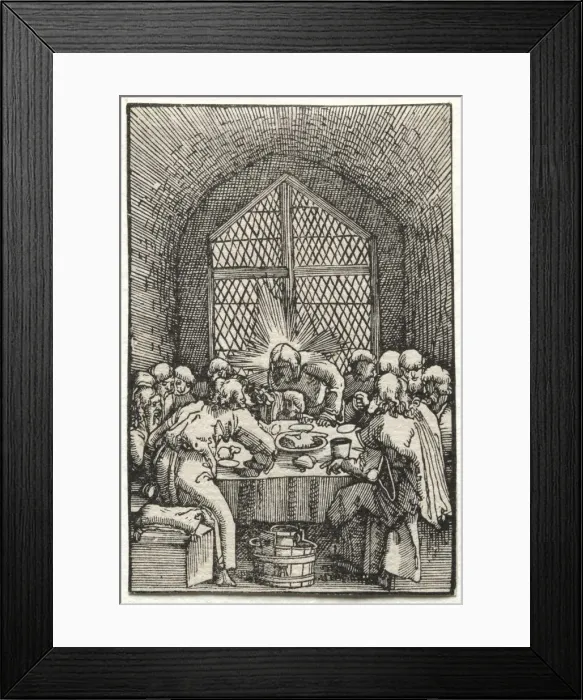 Framed Print : The Fall and Redemption of Man: The Last Supper, c. 1515. Creator: Albrecht Altdorfer (German, c Framed Print : The Fall and Redemption of Man: The Last Supper, c. 1515. Creator: Albrecht Altdorfer (German, c