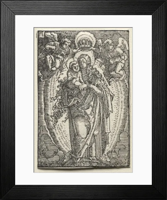 Framed Print : The Fall and Redemption of Man: The Virgin as Queen of Heaven, c