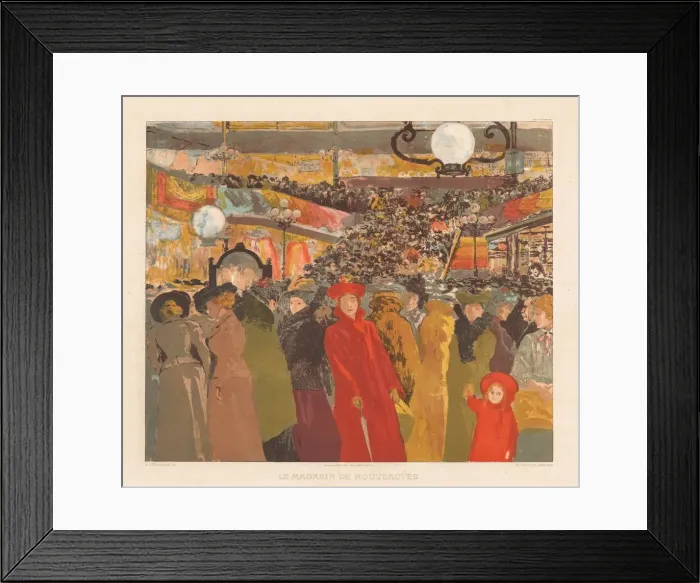 Framed Print : The Fancy Goods Store, 1902. Creator: Alexandre Lunois (French, 1863-1916); Ed. Sagot Framed Print : The Fancy Goods Store, 1902. Creator: Alexandre Lunois (French, 1863-1916); Ed. Sagot