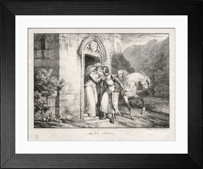 Framed Print : The Farewells. Creator: Horace Vernet (French, 1789-1863) Framed Print : The Farewells. Creator: Horace Vernet (French, 1789-1863)