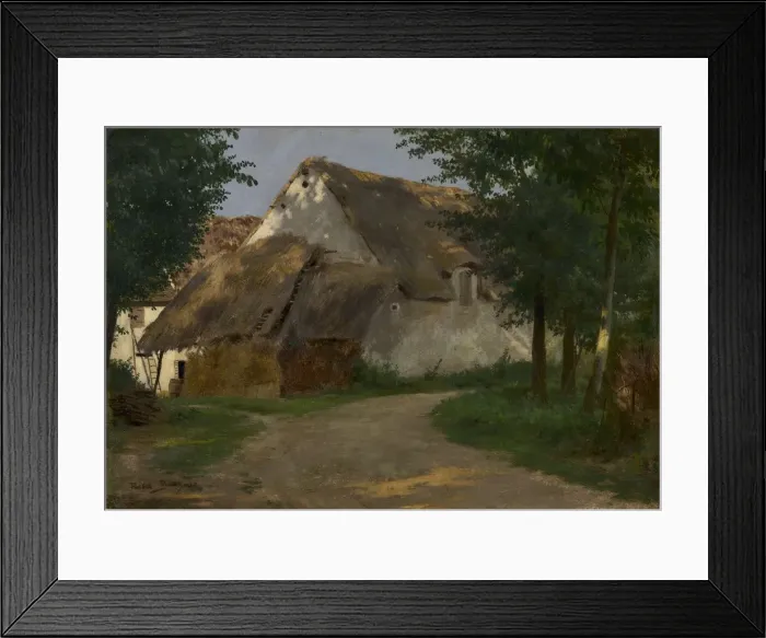 Framed Print : The Farm at the Entrance of the Wood, 1860-1880. Creator: Rosa Bonheur (French, 1822-1899) Framed Print : The Farm at the Entrance of the Wood, 1860-1880. Creator: Rosa Bonheur (French, 1822-1899)