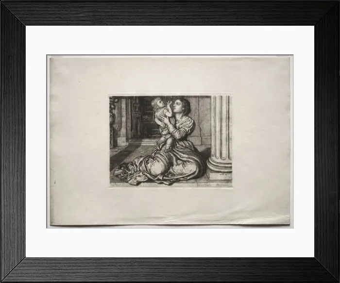 Framed Print : The Fathers Leave-Taking, 1879. Creator: William Holman Hunt (British, 1827-1910); H Framed Print : The Fathers Leave-Taking, 1879. Creator: William Holman Hunt (British, 1827-1910); H