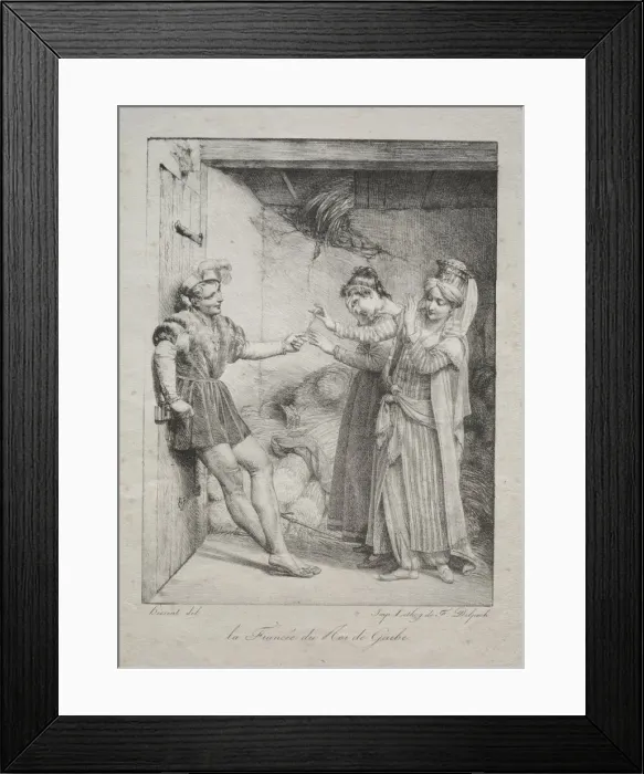 Framed Print : The Fiancee of the King of Garbe, 1800. Creator: Louis Hersent (French, 1777-1860) Framed Print : The Fiancee of the King of Garbe, 1800. Creator: Louis Hersent (French, 1777-1860)