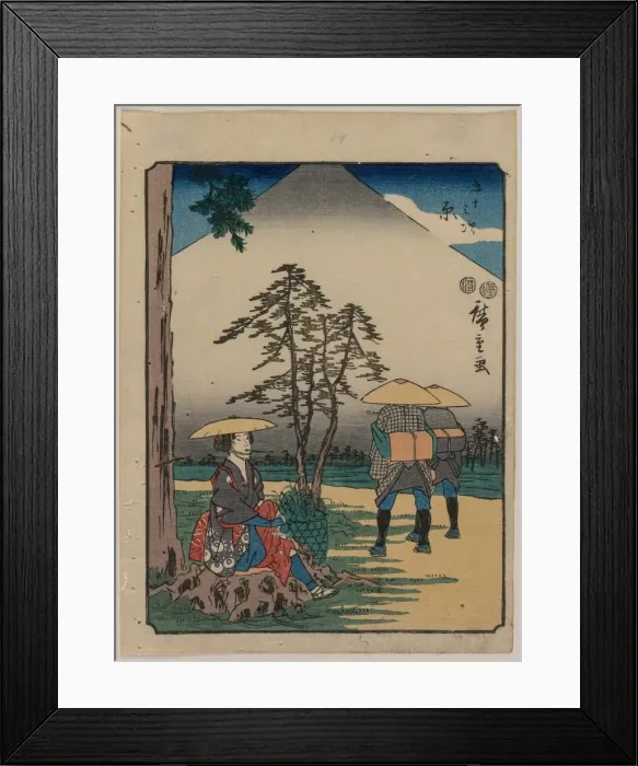Framed Print : The Fifty-Three Stations of the Tokaido: Hara, c. 1850. Creator: Ando Hiroshige (Japanese, 1797-1858) Framed Print : The Fifty-Three Stations of the Tokaido: Hara, c. 1850. Creator: Ando Hiroshige (Japanese, 1797-1858)