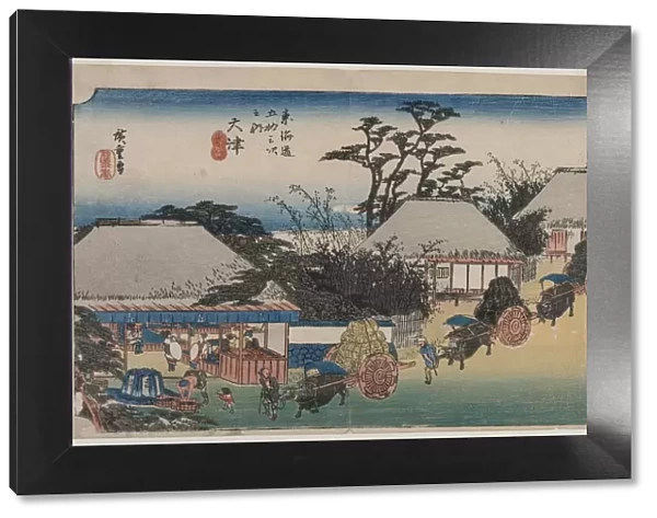The Fifty-Three Stations of the Tokaido: Otsu, 1833-1834. Creator: Ando Hiroshige (Japanese, 1797-1858)