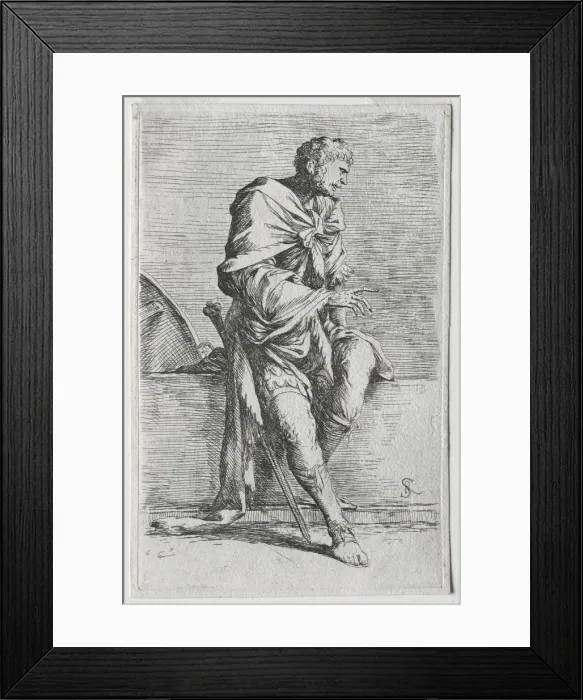 Framed Print : The Figurine Series: Figurina, 1656-57. Creator: Salvator Rosa (Italian, 1615-1673) Framed Print : The Figurine Series: Figurina, 1656-57. Creator: Salvator Rosa (Italian, 1615-1673)