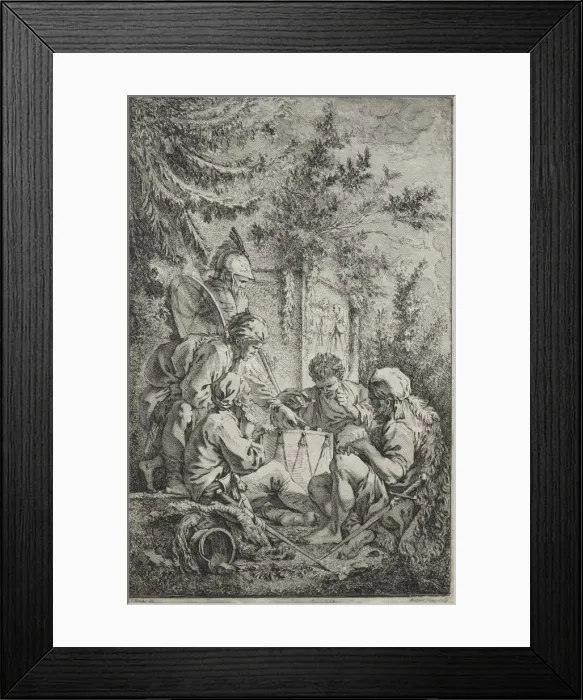 Framed Print : The First Guard. Creator: Gabriel Huquier (French, 1695-1772) Framed Print : The First Guard. Creator: Gabriel Huquier (French, 1695-1772)
