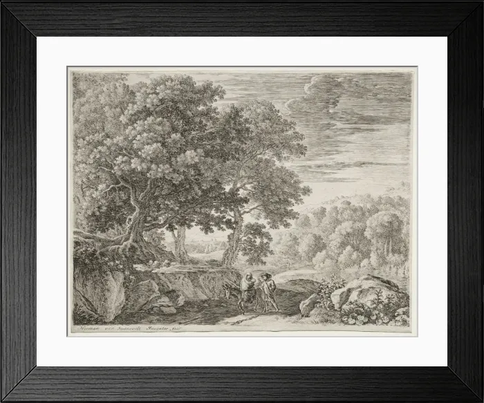 Framed Print : The Flight into Egypt. Creator: Herman van Swanevelt (Dutch, c. 1600-1655) Framed Print : The Flight into Egypt. Creator: Herman van Swanevelt (Dutch, c. 1600-1655)