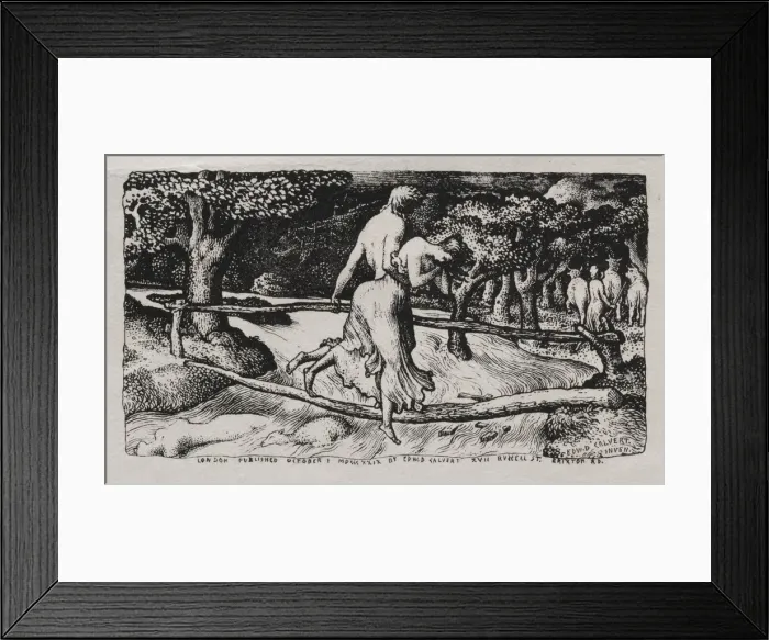 Framed Print : The Flood, 1829. Creator: Edward Calvert (British, 1799-1883) Framed Print : The Flood, 1829. Creator: Edward Calvert (British, 1799-1883)