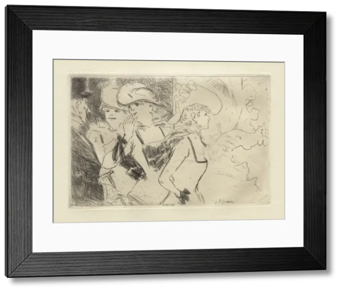 Framed Print : The Folies-Bergere, c. 1880-86. Creator: Jean Louis Forain (French, 1852-1931) Framed Print : The Folies-Bergere, c. 1880-86. Creator: Jean Louis Forain (French, 1852-1931)