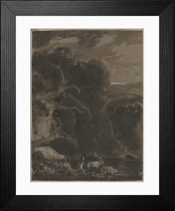 Framed Print : The Ford, 1700s. Creator: Anonymous Framed Print : The Ford, 1700s. Creator: Anonymous