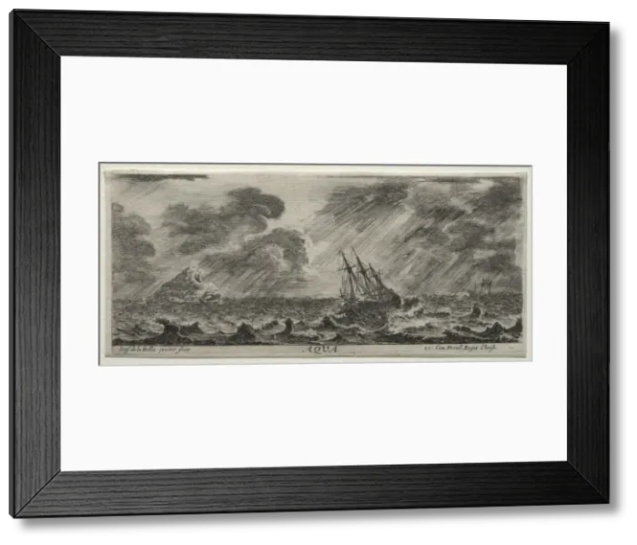 Framed Print : The Four Elements: Aqua. Creator: Stefano Della Bella (Italian, 1610-1664) Framed Print : The Four Elements: Aqua. Creator: Stefano Della Bella (Italian, 1610-1664)