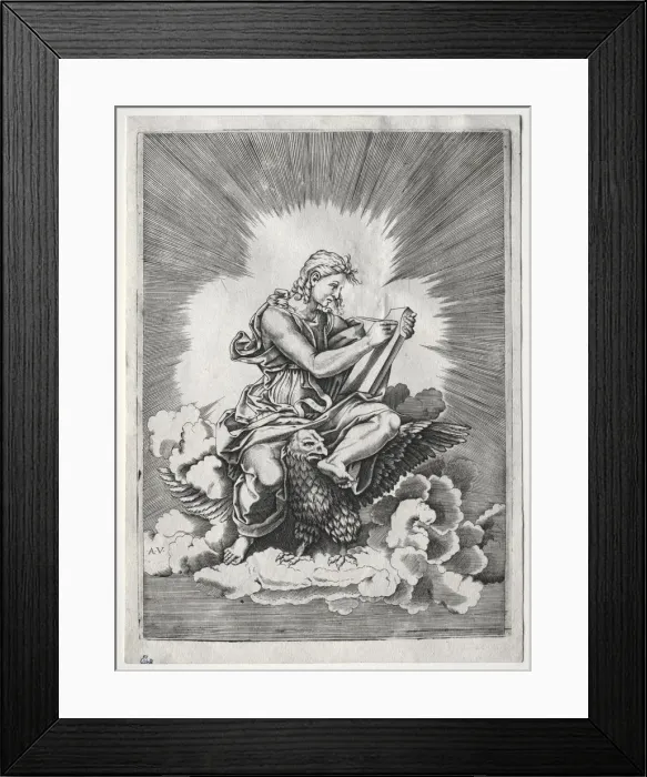 Framed Print : The Four Evangelists: St. John, c. 1518. Creator: Unknown Framed Print : The Four Evangelists: St. John, c. 1518. Creator: Unknown