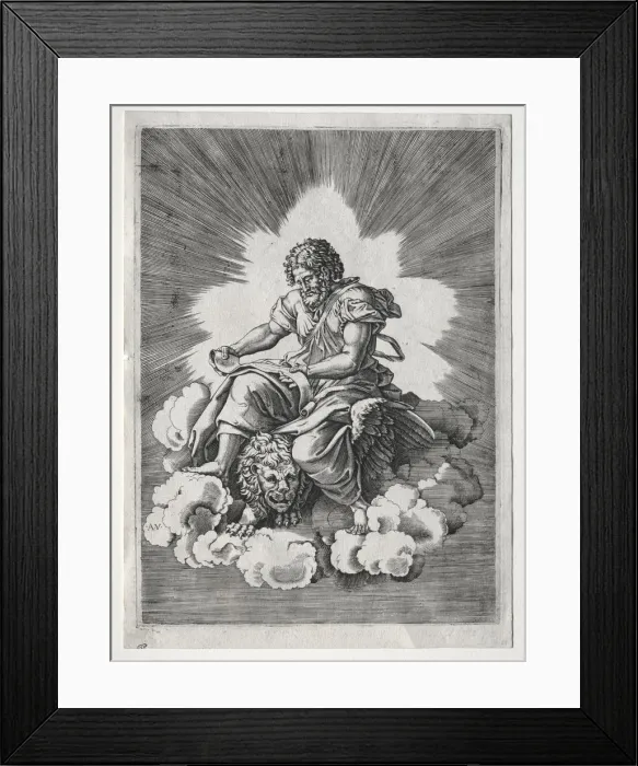 Framed Print : The Four Evangelists: St. Mark, c. 1518. Creator: Unknown Framed Print : The Four Evangelists: St. Mark, c. 1518. Creator: Unknown