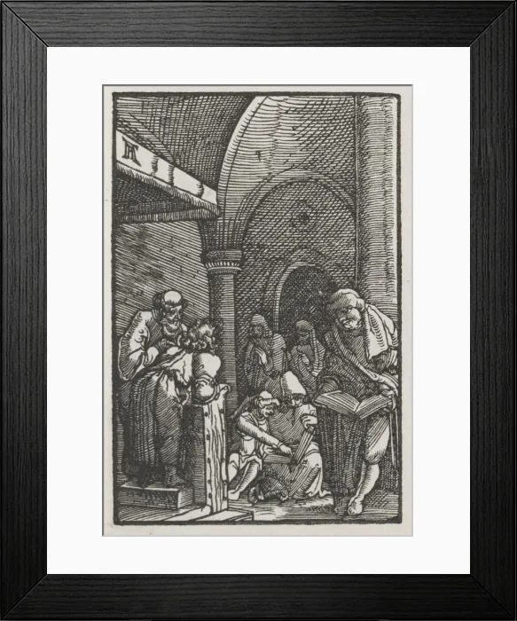 Framed Print : The Fall and Redemption of Man: Christ Disputing with the Doctors, c. 1515. Creator Framed Print : The Fall and Redemption of Man: Christ Disputing with the Doctors, c. 1515. Creator