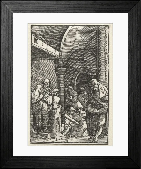 Framed Print : The Fall and Redemption of Man: Christ Disputing with the Doctors, c. 1515. Creator Framed Print : The Fall and Redemption of Man: Christ Disputing with the Doctors, c. 1515. Creator