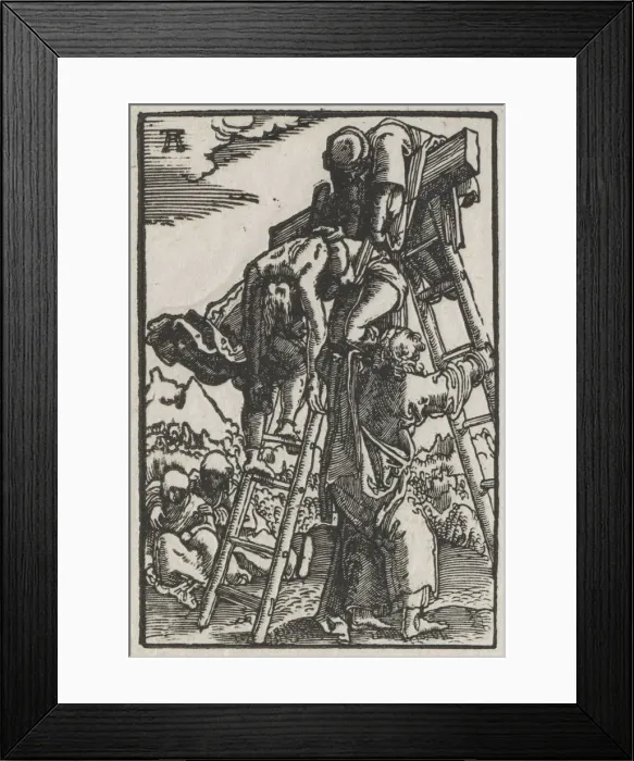Framed Print : The Fall and Redemption of Man: Descent from the Cross, c. 1515. Creator: Albrecht Altdorfer Framed Print : The Fall and Redemption of Man: Descent from the Cross, c. 1515. Creator: Albrecht Altdorfer