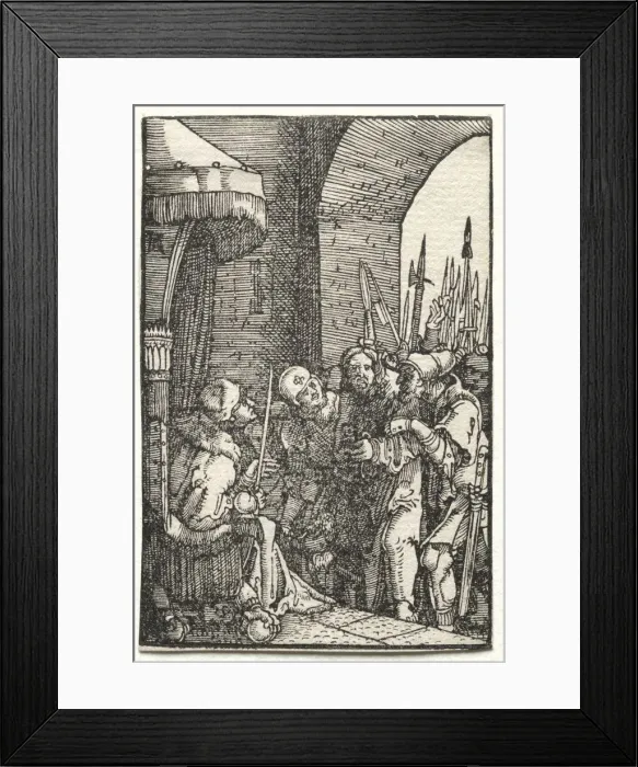 Framed Print : The Fall and Redemption of Man: Christ before Pilate, c. 1515. Creator: Albrecht Altdorfer (German Framed Print : The Fall and Redemption of Man: Christ before Pilate, c. 1515. Creator: Albrecht Altdorfer (German