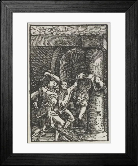 Framed Print : The Fall and Redemption of Man: Flagellation of Christ, c. 1515. Creator: Albrecht Altdorfer Framed Print : The Fall and Redemption of Man: Flagellation of Christ, c. 1515. Creator: Albrecht Altdorfer