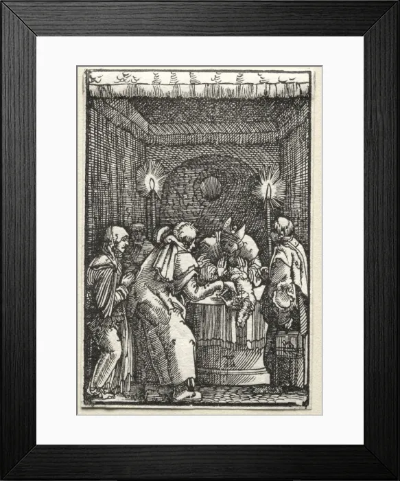 Framed Print : The Fall and Redemption of Man: Joachims Offering Rejected by the High Priest, c Framed Print : The Fall and Redemption of Man: Joachims Offering Rejected by the High Priest, c