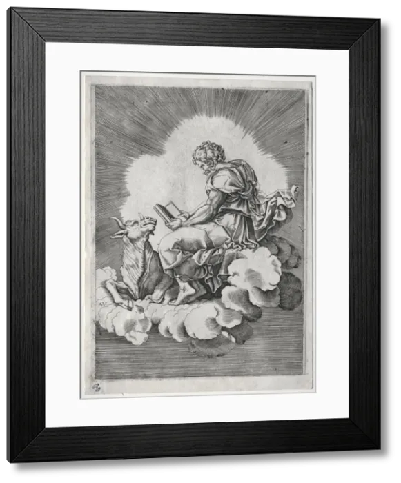 Framed Print : The Four Evangelists: St. Luke, c. 1518. Creator: Unknown Framed Print : The Four Evangelists: St. Luke, c. 1518. Creator: Unknown