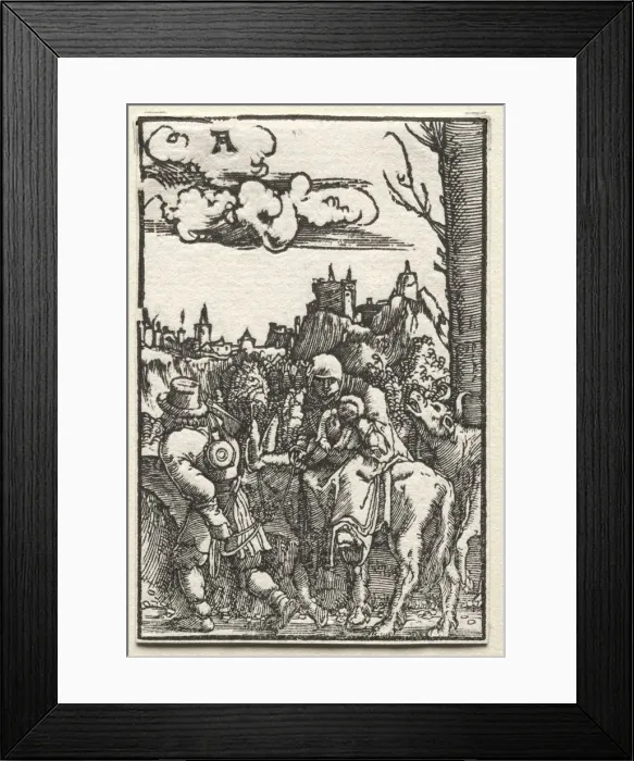 Framed Print : The Fall and Redemption of Man: The Flight into Egypt, c. 1515. Creator: Albrecht Altdorfer Framed Print : The Fall and Redemption of Man: The Flight into Egypt, c. 1515. Creator: Albrecht Altdorfer