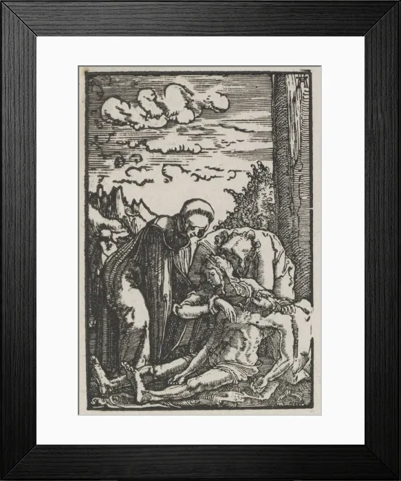 Framed Print : The Fall and Redemption of Man: The Lamentation beneath the Cross, c. 1515. Creator Framed Print : The Fall and Redemption of Man: The Lamentation beneath the Cross, c. 1515. Creator