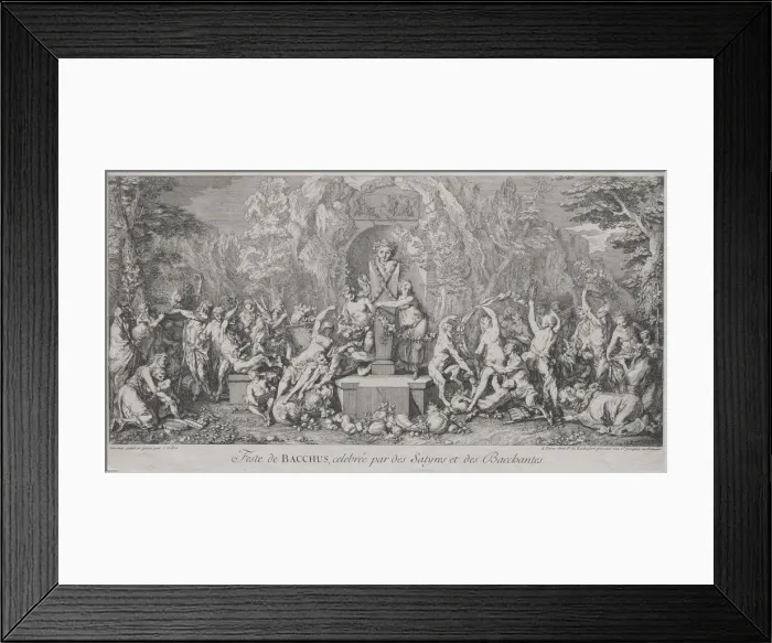 Framed Print : The Four Festivals: Festival of Bacchus. Creator: Claude Gillot (French, 1673-1722) Framed Print : The Four Festivals: Festival of Bacchus. Creator: Claude Gillot (French, 1673-1722)