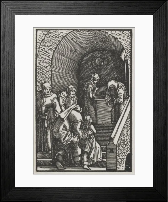 Framed Print : The Fall and Redemption of Man: The Presentation of the Virgin in the Temple, 1515 Framed Print : The Fall and Redemption of Man: The Presentation of the Virgin in the Temple, 1515