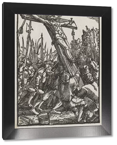 The Fall and Redemption of Man: The Raising of the Cross, c. 1515. Creator: Albrecht Altdorfer