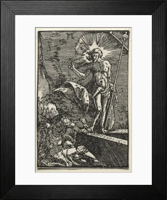 Framed Print : The Fall and Redemption of Man: The Resurrection, c. 1515. Creator: Albrecht Altdorfer (German, c