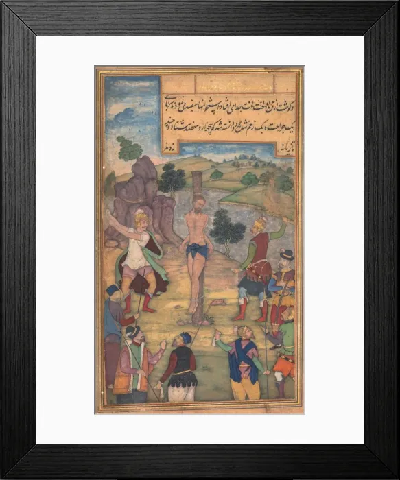Framed Print : The Flagellation, from a Mirror of Holiness (Mir at al-quds) of Father Jerome Xavier Framed Print : The Flagellation, from a Mirror of Holiness (Mir at al-quds) of Father Jerome Xavier