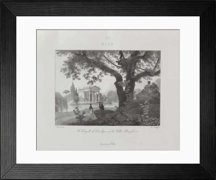 Framed Print : Voyage en Italie en 1822, 1833. Creator: Jean-Baptiste Isabey (French, 1767-1855) Framed Print : Voyage en Italie en 1822, 1833. Creator: Jean-Baptiste Isabey (French, 1767-1855)