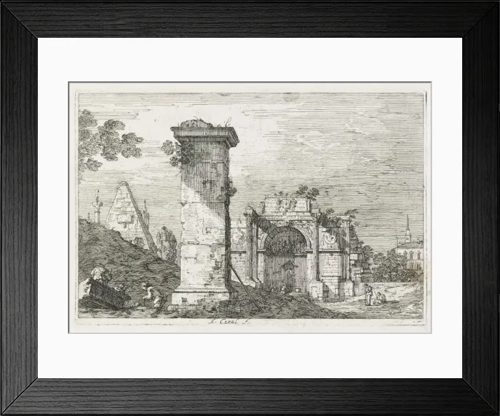 Framed Print : Views: Le Pilier isole, 1735-1746. Creator: Antonio Canaletto (Italian, 1697-1768) Framed Print : Views: Le Pilier isole, 1735-1746. Creator: Antonio Canaletto (Italian, 1697-1768)