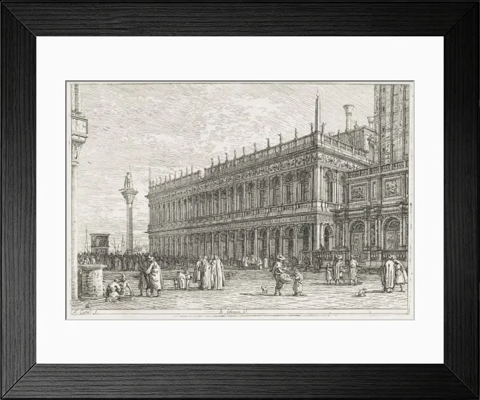 Framed Print : Views: The Library, Venice, 1735-1746. Creator: Antonio Canaletto (Italian, 1697-1768) Framed Print : Views: The Library, Venice, 1735-1746. Creator: Antonio Canaletto (Italian, 1697-1768)