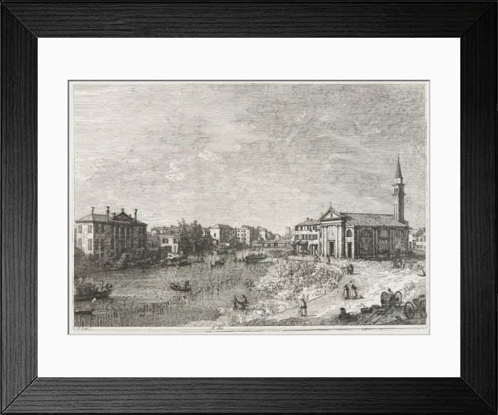 Framed Print : Views: View of Dolo, A Town on the Brenta, West of Venice, 1735-1746. Creator: Antonio Canaletto Framed Print : Views: View of Dolo, A Town on the Brenta, West of Venice, 1735-1746. Creator: Antonio Canaletto