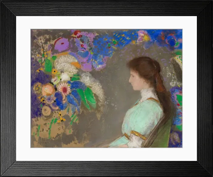 Framed Print : Violette Heymann, 1910. Creator: Odilon Redon (French, 1840-1916) Framed Print : Violette Heymann, 1910. Creator: Odilon Redon (French, 1840-1916)