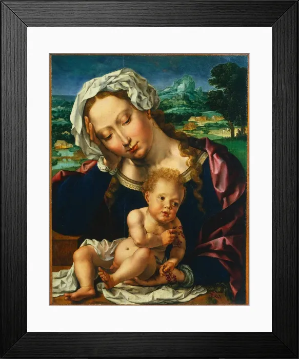 Framed Print : Virgin and Child in a Landscape, 1531. Creator: Jan Gossaert (Flemish, c1475 / 78-1532) Framed Print : Virgin and Child in a Landscape, 1531. Creator: Jan Gossaert (Flemish, c1475 / 78-1532)