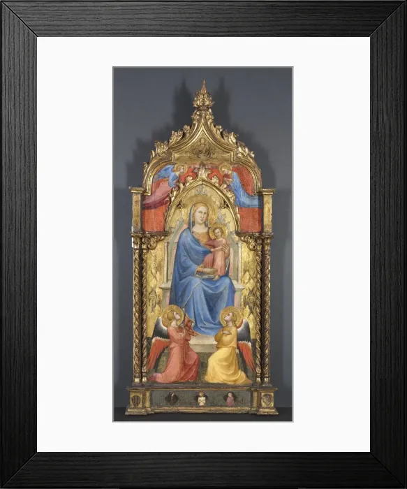 Framed Print : Virgin and Child with Angels, 1405. Creator: Spinello Aretino (Italian, 1350 / 52-1410) Framed Print : Virgin and Child with Angels, 1405. Creator: Spinello Aretino (Italian, 1350 / 52-1410)
