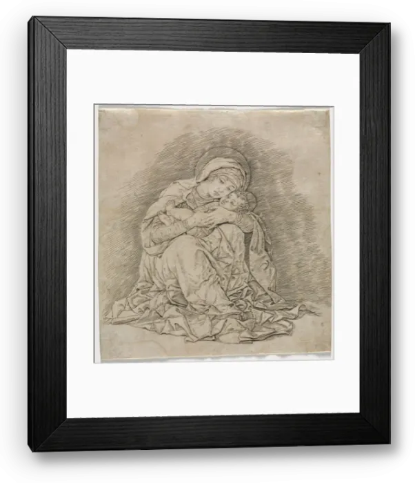 Framed Print : Virgin and Child, 1485-1491. Creator: Andrea Mantegna (Italian, 1431-1506) Framed Print : Virgin and Child, 1485-1491. Creator: Andrea Mantegna (Italian, 1431-1506)