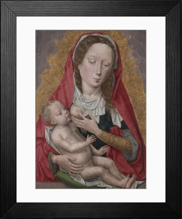 Framed Print : Virgin and Child, c. 1470-1480. Creator: Hans Memling (Netherlandish, 1494), workshop of Framed Print : Virgin and Child, c. 1470-1480. Creator: Hans Memling (Netherlandish, 1494), workshop of
