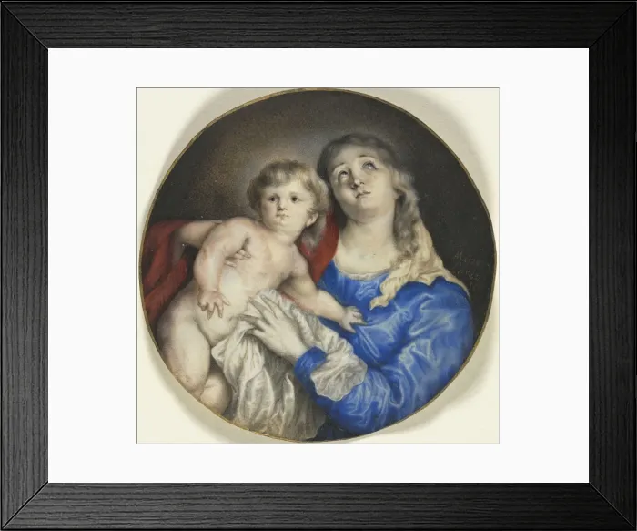 Framed Print : Virgin and Child, c. 1662. Creator: Anna Maria Carew (British) Framed Print : Virgin and Child, c. 1662. Creator: Anna Maria Carew (British)