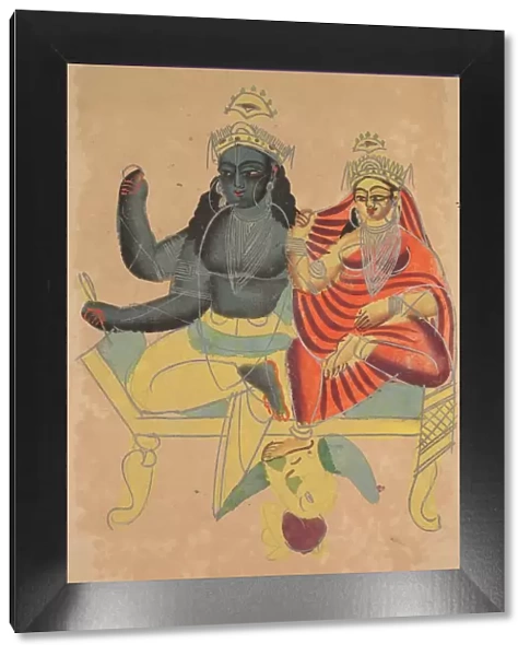 Vishnu and Lakshmi, 1800s. Creator: Unknown