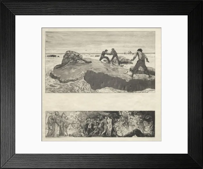 Framed Print : Vom Tode I, (Opus II, 1889) No. 2. Creator: Max Klinger (German, 1857-1920) Framed Print : Vom Tode I, (Opus II, 1889) No. 2. Creator: Max Klinger (German, 1857-1920)
